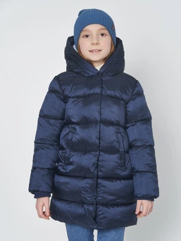 Дитяче зимове пальто для дівчинки Minoti 12COAT 1 37618KID 80-86 см Темно-Синє (5059030966980)