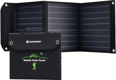 Портативное зарядное устройство солнечная панель Bresser Mobile Solar Charger 40 Watt USB DC (930149) 