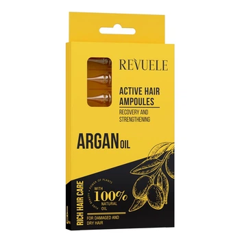 Активні ампули Revuele для волосся з аргановою олією HAIR CARE 8x5 мл 5060565104617