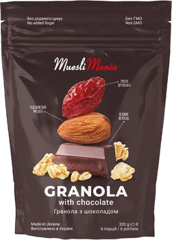 Гранола Muesli Mania Granola with Chocolate с шоколадом 300 г (4820220140920)