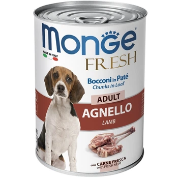 Корм Monge Dog Fresh Agnello влажный с ягнятиной для взрослых собак 400 гр