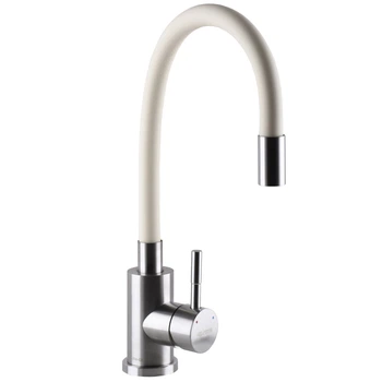 Смеситель для кухни Globus Lux Alpen с гибким изливом, бежевый (SUS-203S-BEIGE)