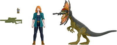 Фигурки Динозавр Дилофозавр и Клэр Jurassic World Dominion Claire and Dilophosaurus Mattel GWM28
