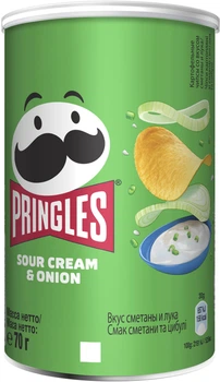 Чипсы Pringles Sour Cream & Onion Сметана-лук 70 г (0.07 кг) (7001318006_5053990125050)