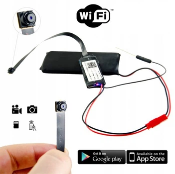 Мини камера на шлейфе OMG IpCam GM8135S аккумулятор 2700мАч HD WiFi p2p, IP, укр. инструкция