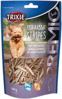 Лакомство для собак Trixie 31547 Premio Fish Rabbit Stripes с кроликом и треской 100 г (4011905315478)