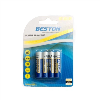 Батарейка Beston AAA 1.5V Alkaline, 4шт Beston