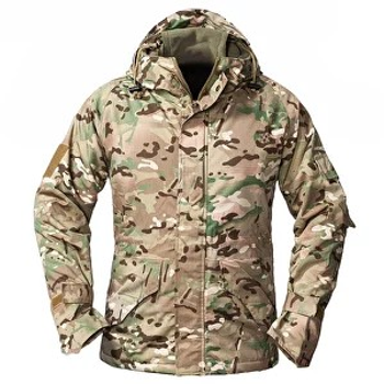 Куртка тактическая зимняя военная мультикам рип-стоп размер XXL Код 24-0006