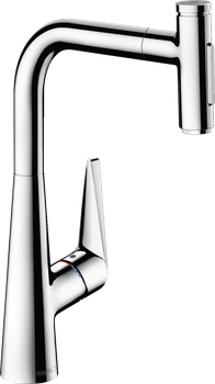 Смеситель для кухни Hansgrohe Talis Select 300 2jet с выдвижным изливом Sbox 73867000