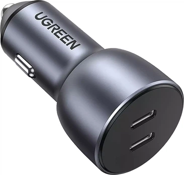 Ładowarka samochodowa Ugreen CD213 36W 2x USB Type-C PD Fast Car Charger Grey (70594)