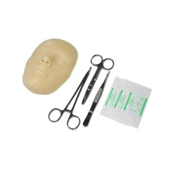 Модель обличчя для тренування хірургічних навичок Suture Deck O-Face з інструментами