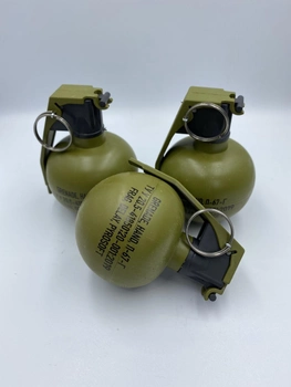 Имитационно-тренировочная граната НАТО 67 учебная с активной чекой, 310 грамм, (ящик), Pyrosoft