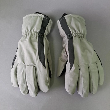 Мужские перчатки зимние тактические для зимней рыбалки охоты на искуственном меху Tactical Серые (9227)