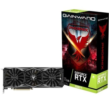 Видеокарта Gainward GeForce RTX 2080 Ti Phoenix 11 GB GDDR6 (352 bit) (1575/14000) (DisplayPort , HDMI) (426018336-4115) Б/У