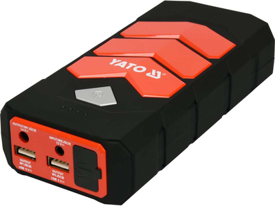 Пускова батарея YATO Li-Pol 9000 мА·год 200/400 А вихід: 12 В/3.5 А через USB: 5В/2А (Yt-83081)