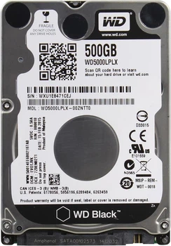 Накопитель HDD 2.5" SATA 500GB WD Black 7200rpm 32MB (WD5000LPLX)
