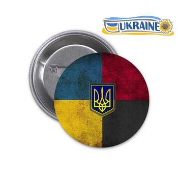 Значок Ukraine UA Украина Патриотический #06