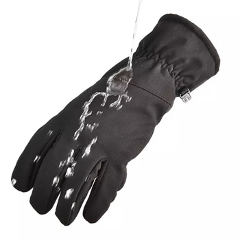 Зимові тактичні військові рукавиці Delta-Tec в кольорі чорний розмір L