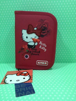 Пенал для дівчат Hello Kitty. 1 відділення, 1 відворот, без наповнювача. ”Kite” /HK20-621-1/