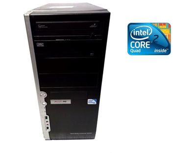 ПК Prime PC Tower / Intel Core 2 Quad Q8300 (4 ядра по 2.5 GHz) / 4 GB DDR3 / 320 GB HDD / Intel HD GMA X4500 / DVD-RW / 400W б/у