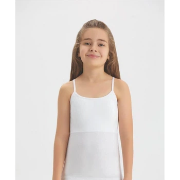 Майка для девочки push up Baykar размер 4 134-140 см 7-8 лет арт 4925-01 белая