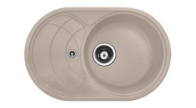 Кухонная мойка LONGRAN ECLIPSE ELG 780.500 песочная (38 Terra) + подарок доска разделочная