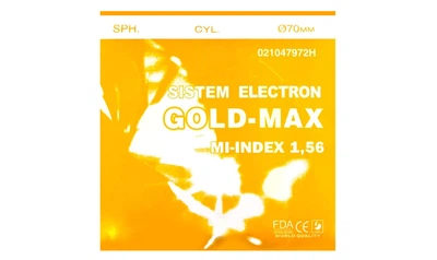 Полимерная линза Sistem Electron Gold-Max Ind. 1,56 Ø70-65 (±0,0 / ±6,0)