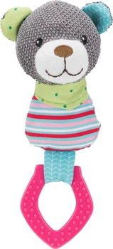 Іграшка для собак Trixie Junior «Ведмідь з кільцем зі звуком» 23 см (4011905361772)