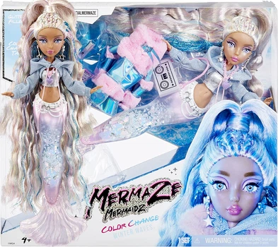 Кукла Mermaze Mermaidz Kishiko Winter Waves (Color Change) - Русалка Кишико 2 серия с хвостом, меняющим цвет - 585435