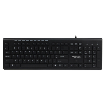 USB дротова клавіатура Meetion K842M Standard Multimedia Ultrathin, чорна