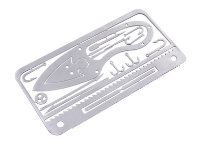 Мультитул кредитка выживальщика Survival Multitool Card 17в1