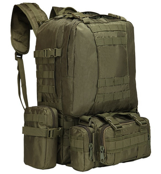 Рюкзак тактический с подсумками A08 50 л, олива