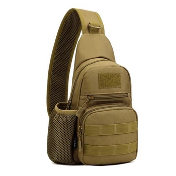 Тактична військова сумка рюкзак EDC однолямочный Protector Plus X216 Coyote A14