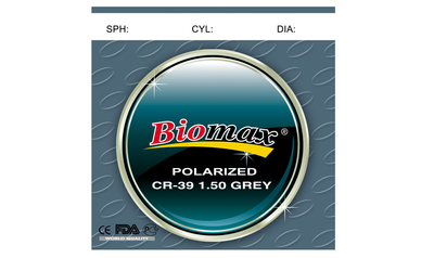 Поляризаційна лінза BIOMAX CR-39 (сіра) Ind. 1,50 Ø75-70 (±0.0 / ±6.0)