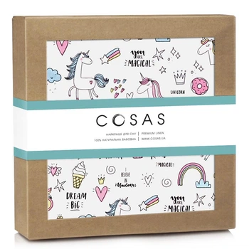 Пеленка Cosas UNICORN & SWEETS Фланель 80x100 см (4822052083321)