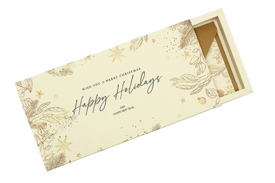 Gift box Happy Holidays Вітальна листівка + конверт для грошей ручної роботи