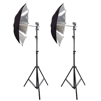 Набор студийного света с зонтом Prolighting PLAS 83 silver Kit-2