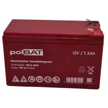 Батарея к ИБП polBAT AGM 12V-7.2Ah (PB-12-7.2-A)