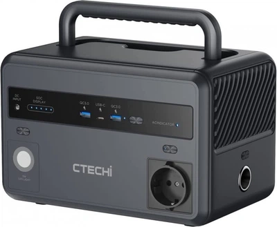 Портативна зарядна станція Powerbank з розеткою CTECHi GT300 300Вт 299 Вт/год LiFePO4