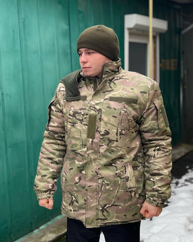 Куртка бушлат тактическая зимняя водонепроницаемая Мультикам Теплая зимняя куртка для военных 56