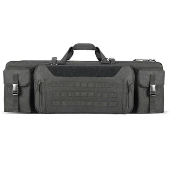 Сумка-рюкзак для зброї FG Чорний 92 см на 2 гвинтівки із системою Molle