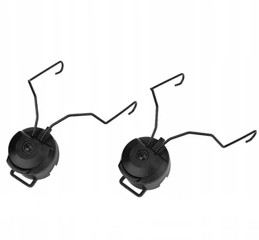 Крепление адаптер на шлем каску для активных наушников MSA Sordin, Black (15035)