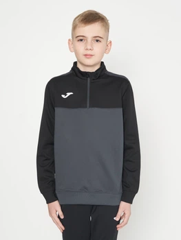 Дитяча спортивна кофта для хлопчика Joma Winner 100947.151 118-128 см 4XS Сіро-чорна (9997644245052)
