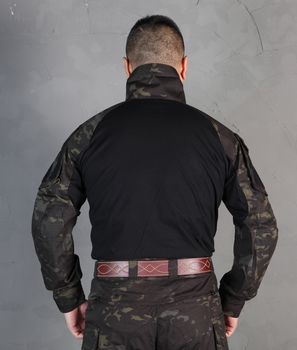 Тактическая боевая рубашка (Убакс) Gen3 Emerson Черный мультикамуфляж XL