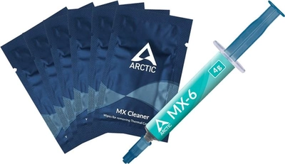 Термопаста Arctic MX-6 4 г с 6 шт MX Cleaner (ACTCP00084A)