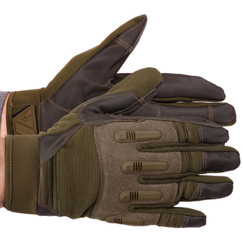 Перчатки тактические зимние с закрытыми пальцами для военных ЗСУ SP-Sport BC-8795 размер XL оливковый