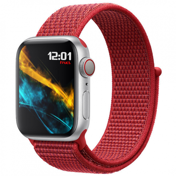 Нейлоновий ремінець Fruct Sport Loop Band для Apple Watch 42/44/45/46/49 mm Red
