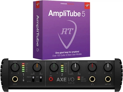 Аудиоинтерфейс IK Multimedia AXE I/O Solo + AmpliTube 5 Bundle