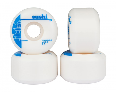 Колеса для скейтборда Sushi Pagoda Team V2 White/Blue 54 мм (sk4043)