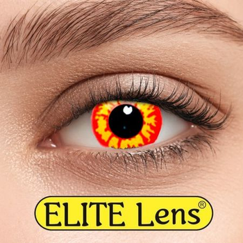 Контактні лінзи Elite Lens Кольорові "Вогонь" - -1,75 -1.75 2 шт. 8.6